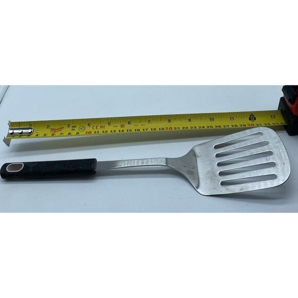 JA Henckels Spatula Turner Stainless Steel Black Handle 12.5 Inch Vintage 1990s - Picture 9 of 11